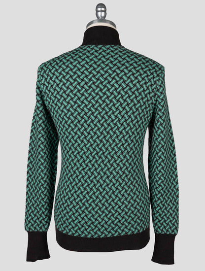 Drumohr Green Brown Cashmere Sweater Turtleneck