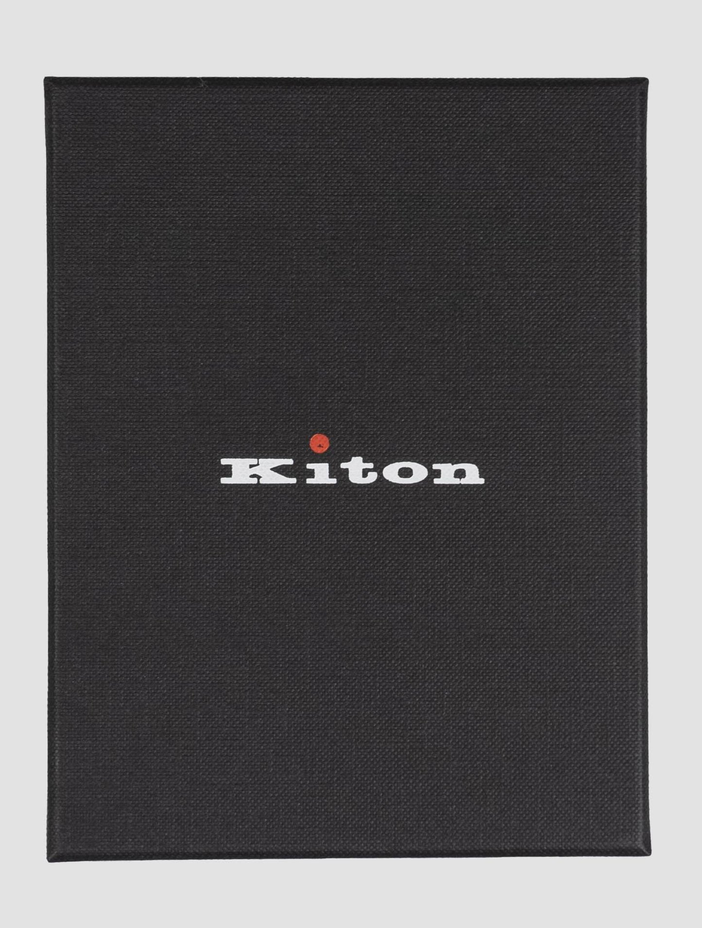Porte-cartes en cuir noir Kiton