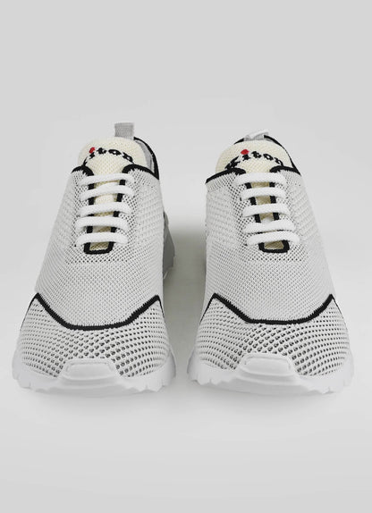 Kiton Sneaker aus weißer Baumwolle Ea