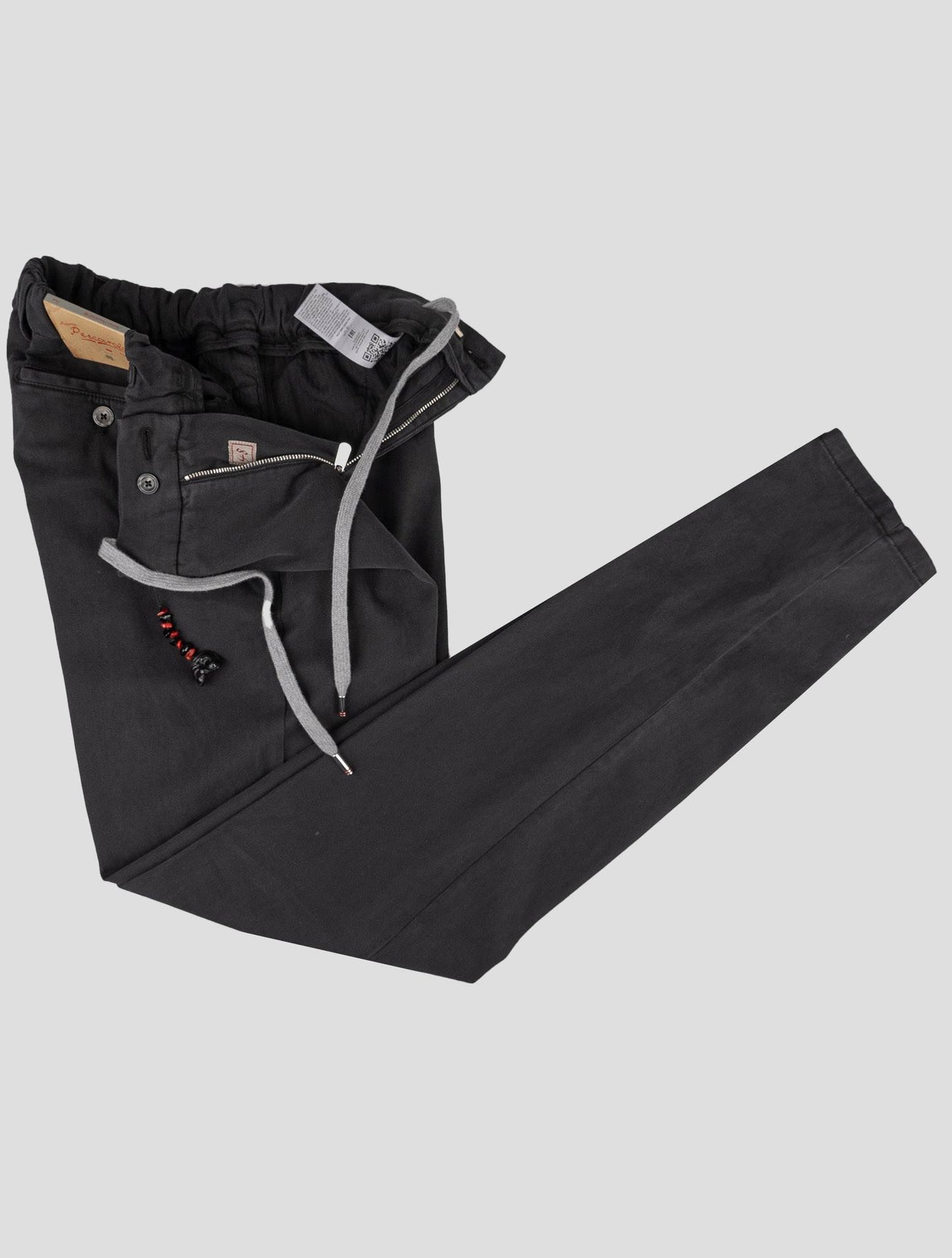 Marco Pescarolo crne pamučne hlače od likre