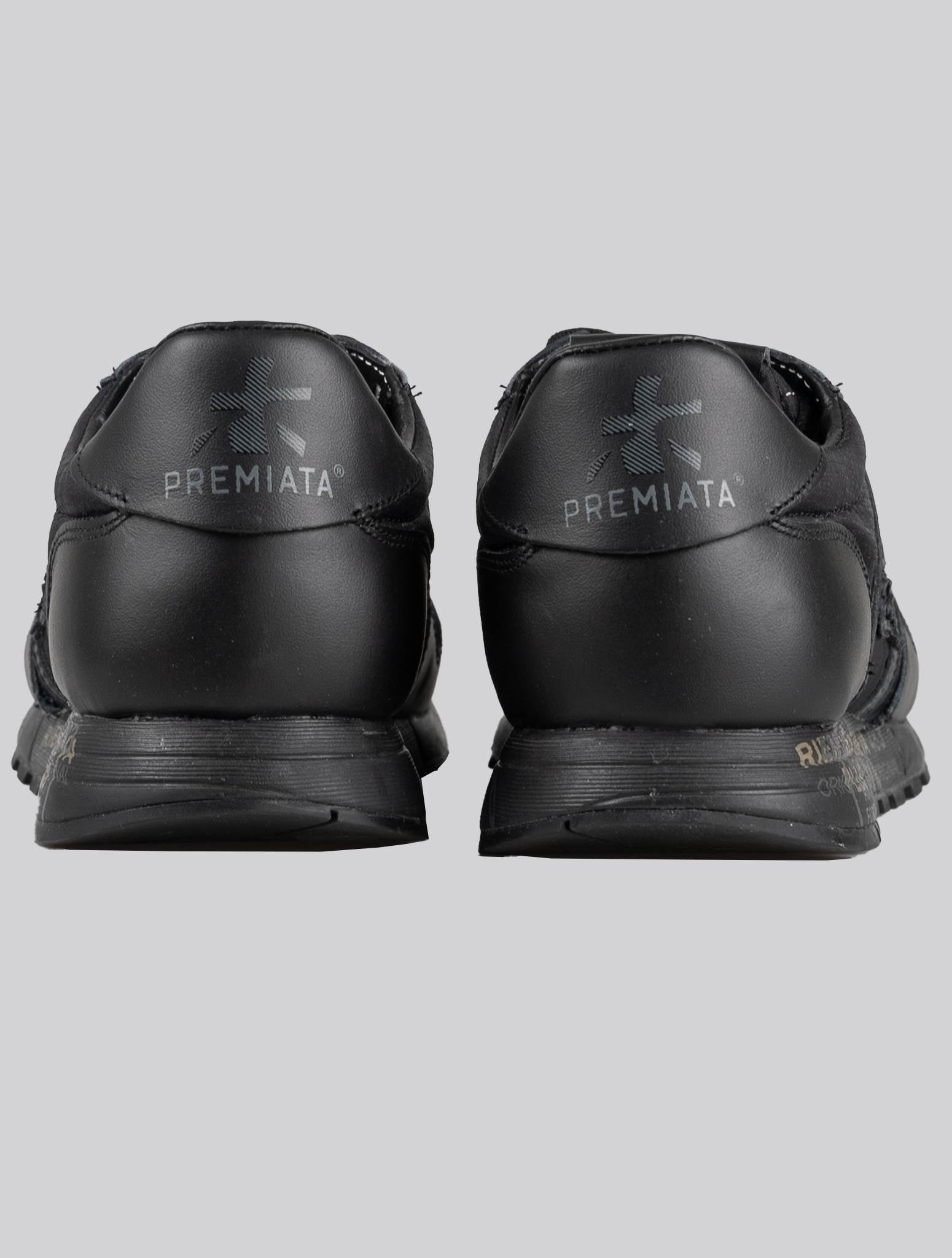 Premiata Black Leather Calf Pa Sneakers 2Men