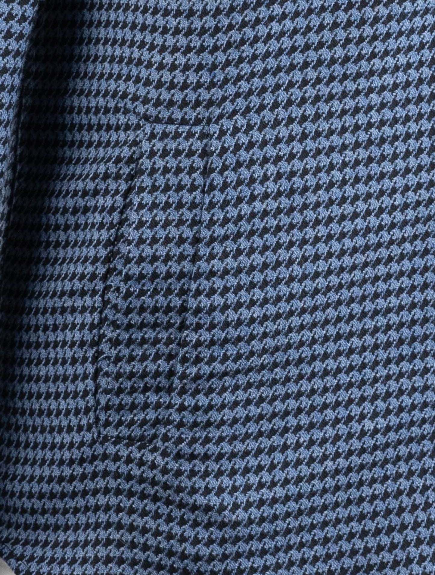 Kiton lysblå svart bomullsskjorte Mariano