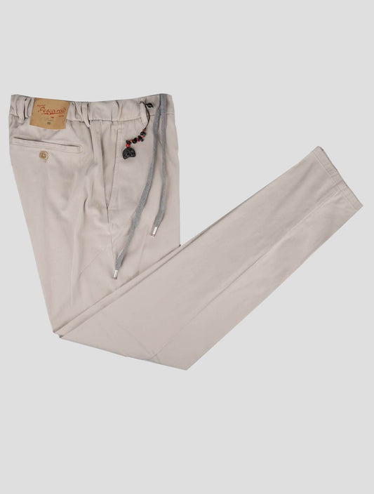 Marco Pescarolo Pantalon en coton Lycra gris
