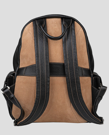 Brunello Cucinelli Rucksack aus schwarzem Leder