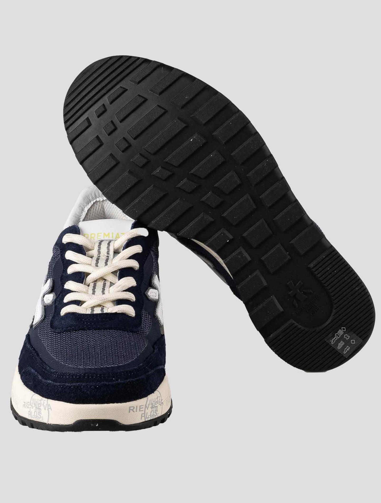 Godalgotā zilā āda suede pa nylon sneakers