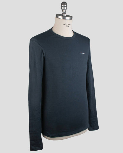 Kiton Blue Navy Cotton Ea T-Shirt Underwear Long Sleeve