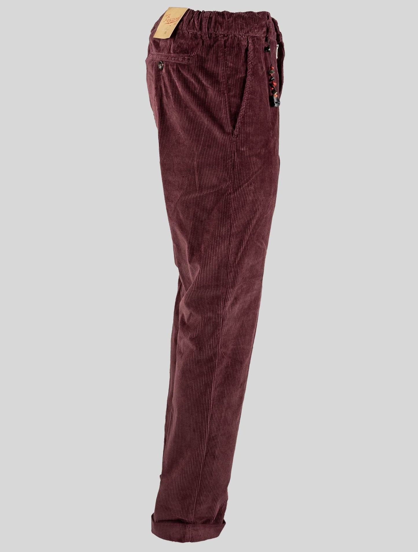 Marco Pescarolo Burgundy Cotton Ea Velvet Pants