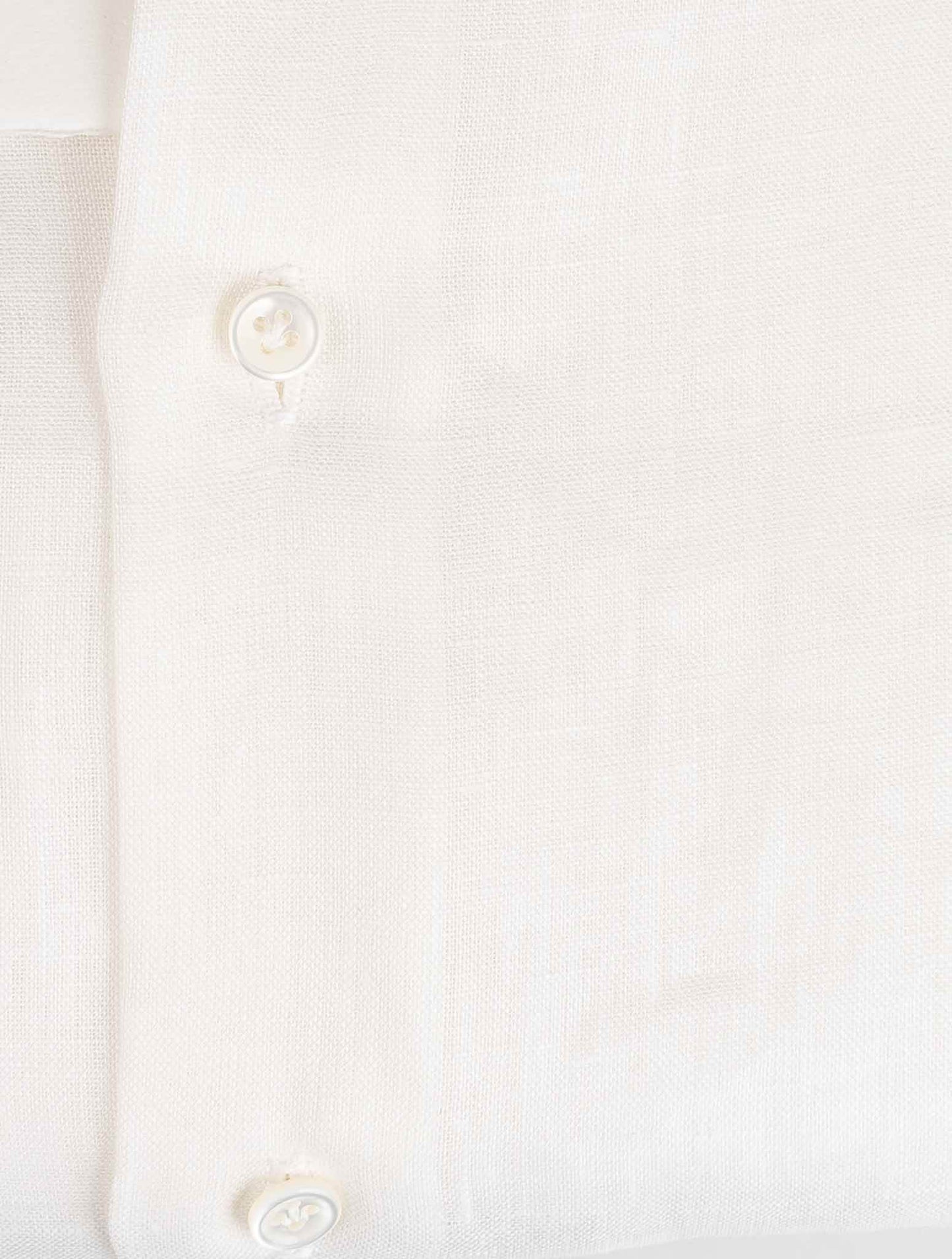 Luigi Borrelli白色棉麻衬衫
