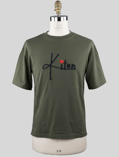 Kiton Groen Katoen T-shirt