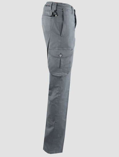 Pantalon Cargo Kiton Ea en coton gris clair