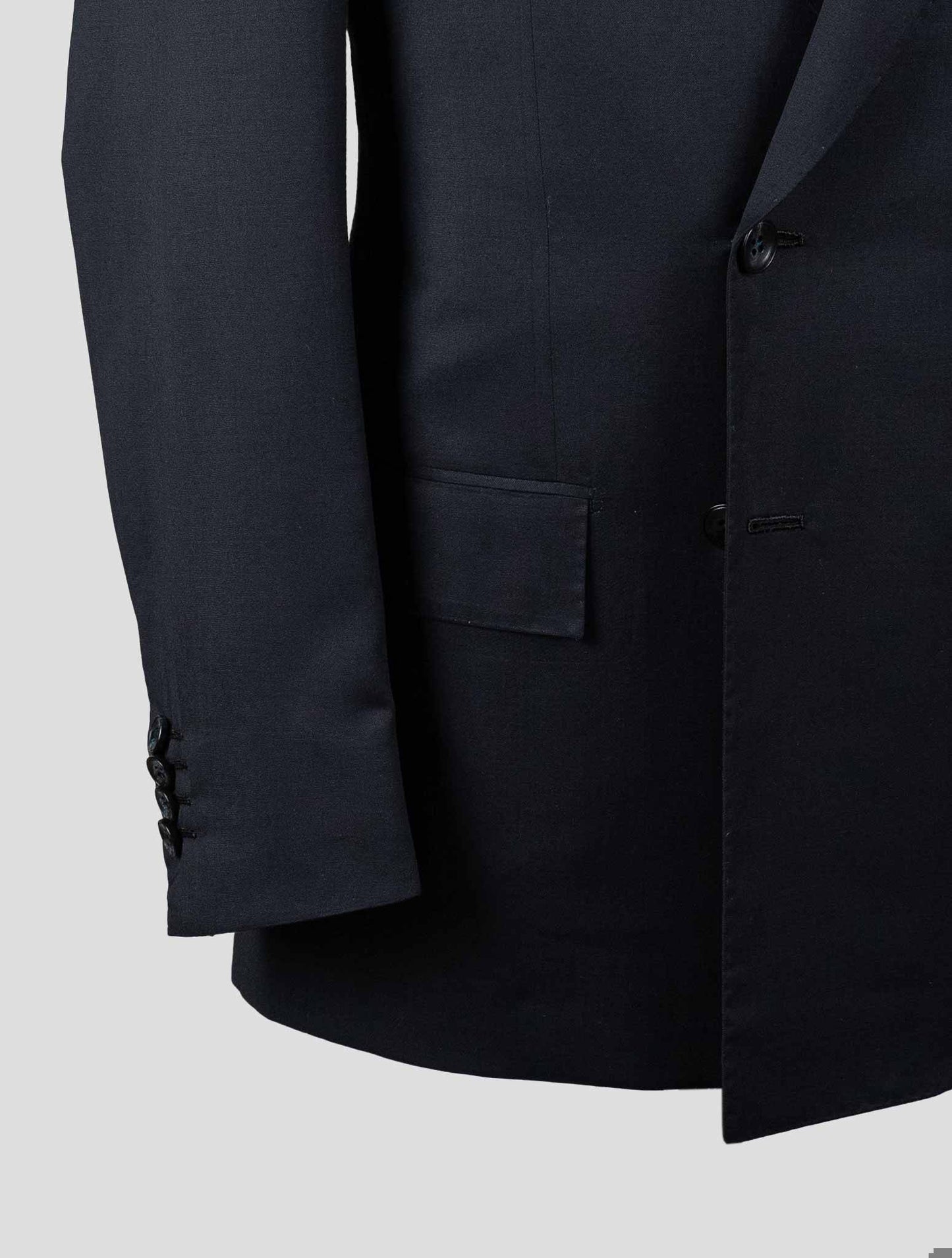 Kiton Blue Navy Virgin Wool Suit