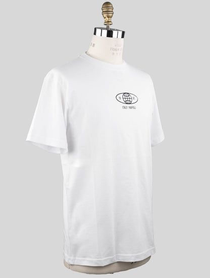 KNT Kiton majica od bijelog pamuka