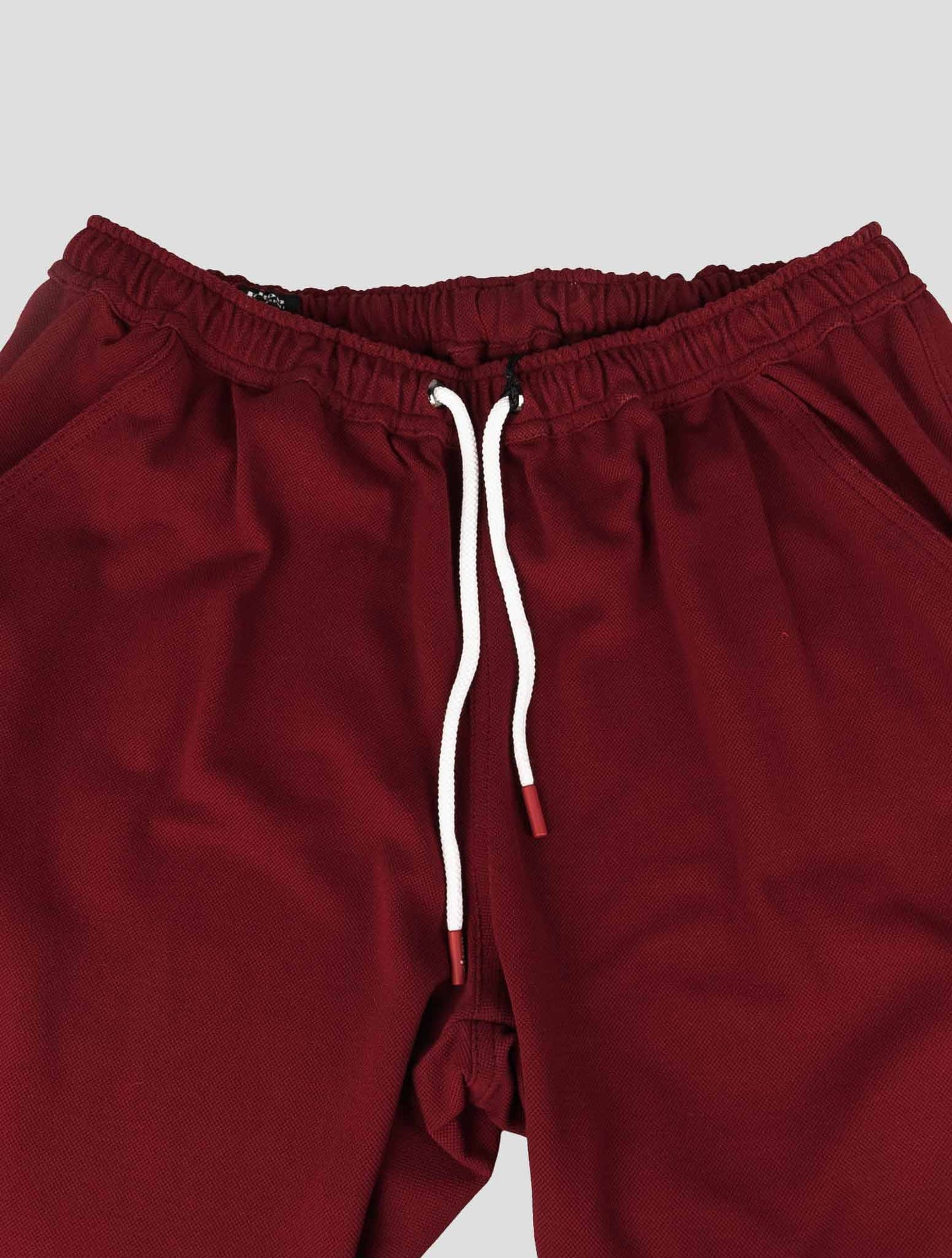 Kiton Red Cotton Tracksuit Short Pants