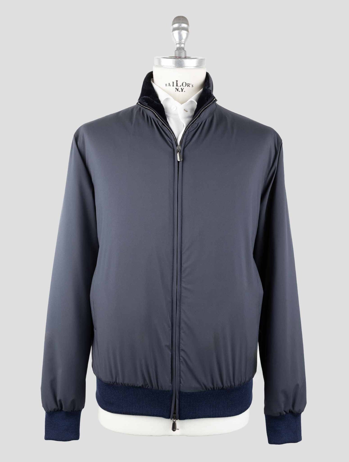 체사레 아톨리니 블루 플롬 밍크 모피 코트