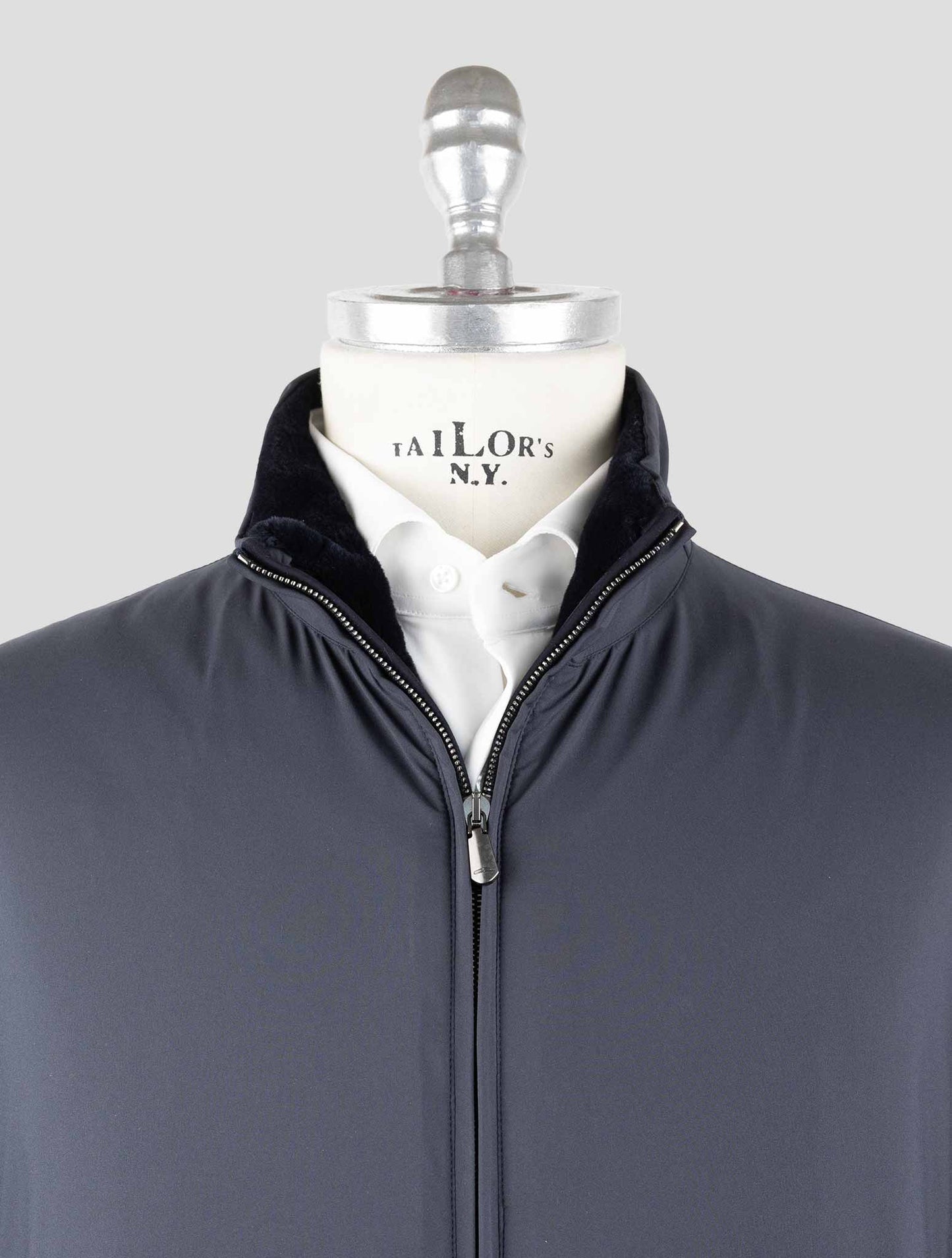 체사레 아톨리니 블루 플롬 밍크 모피 코트