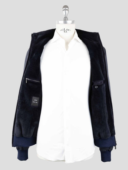 체사레 아톨리니 블루 플롬 밍크 모피 코트