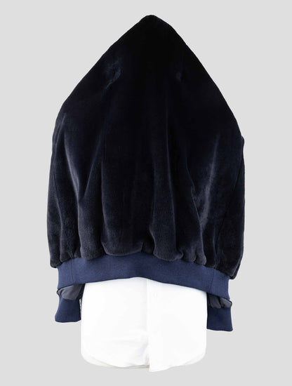 체사레 아톨리니 블루 플롬 밍크 모피 코트