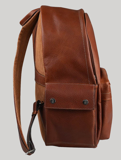 Brunello Cucinelli Brown Leather Backpack