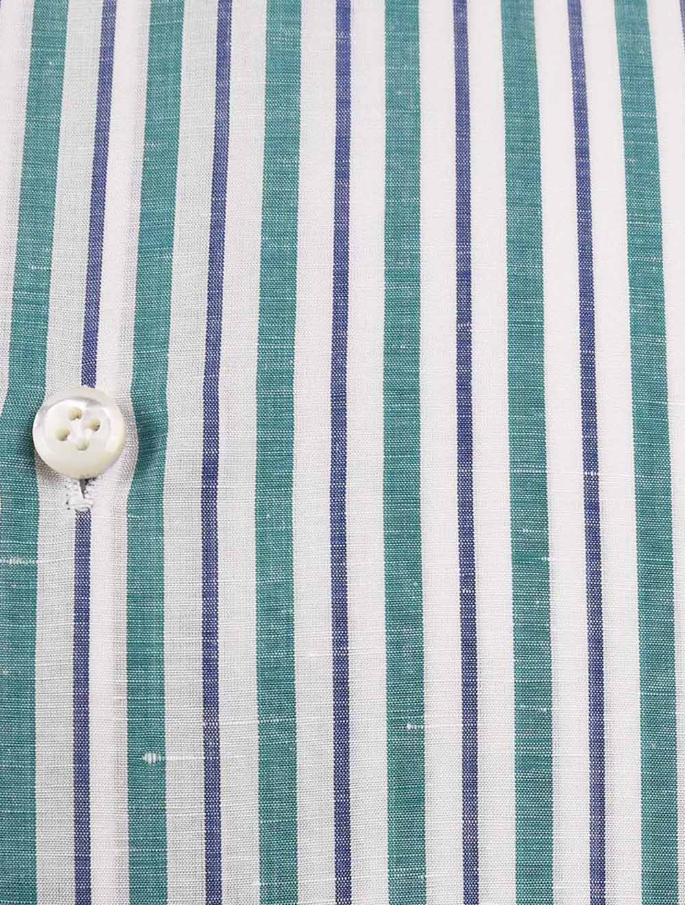 Cesare Attolini daudzkrāsains lina kokvilnas krekls