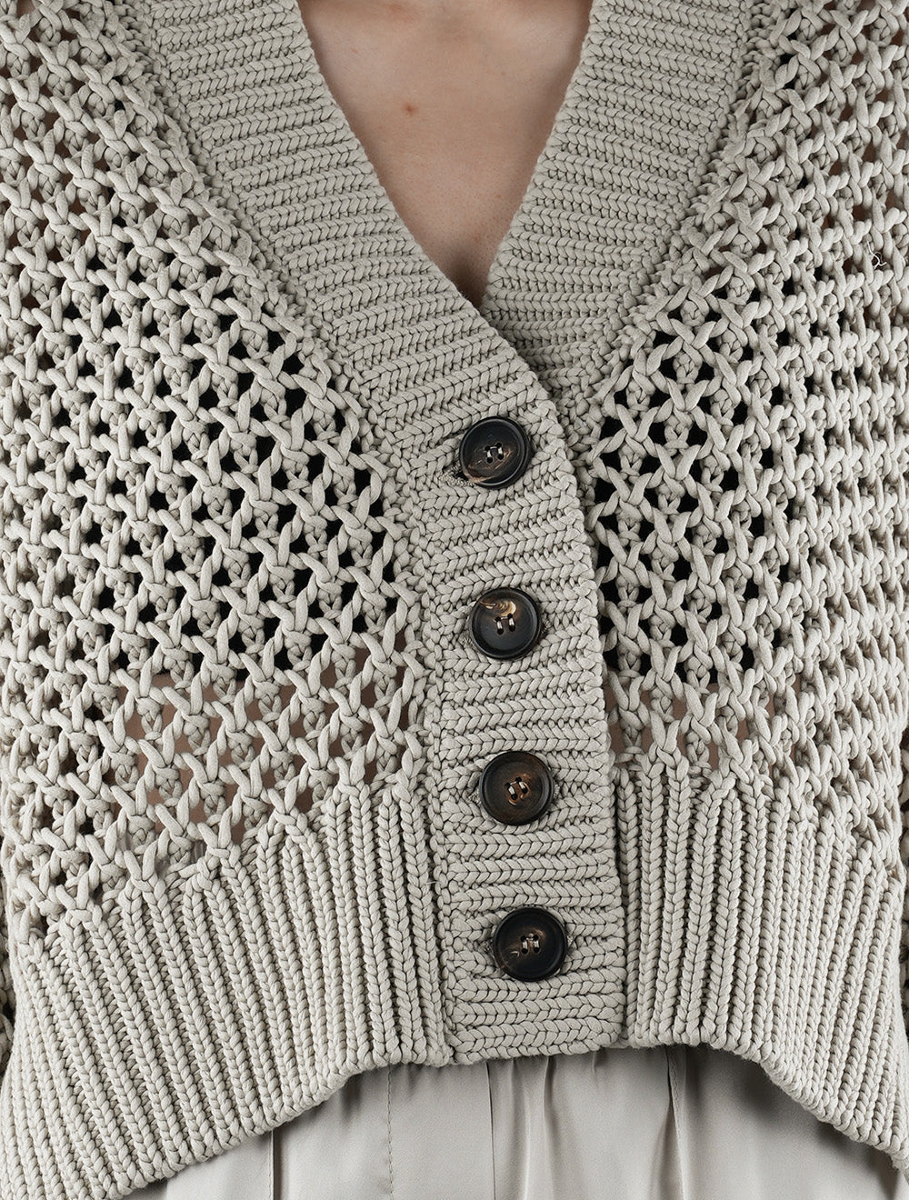 Brunello Cucinelli béžový bavlněný svetr dámský