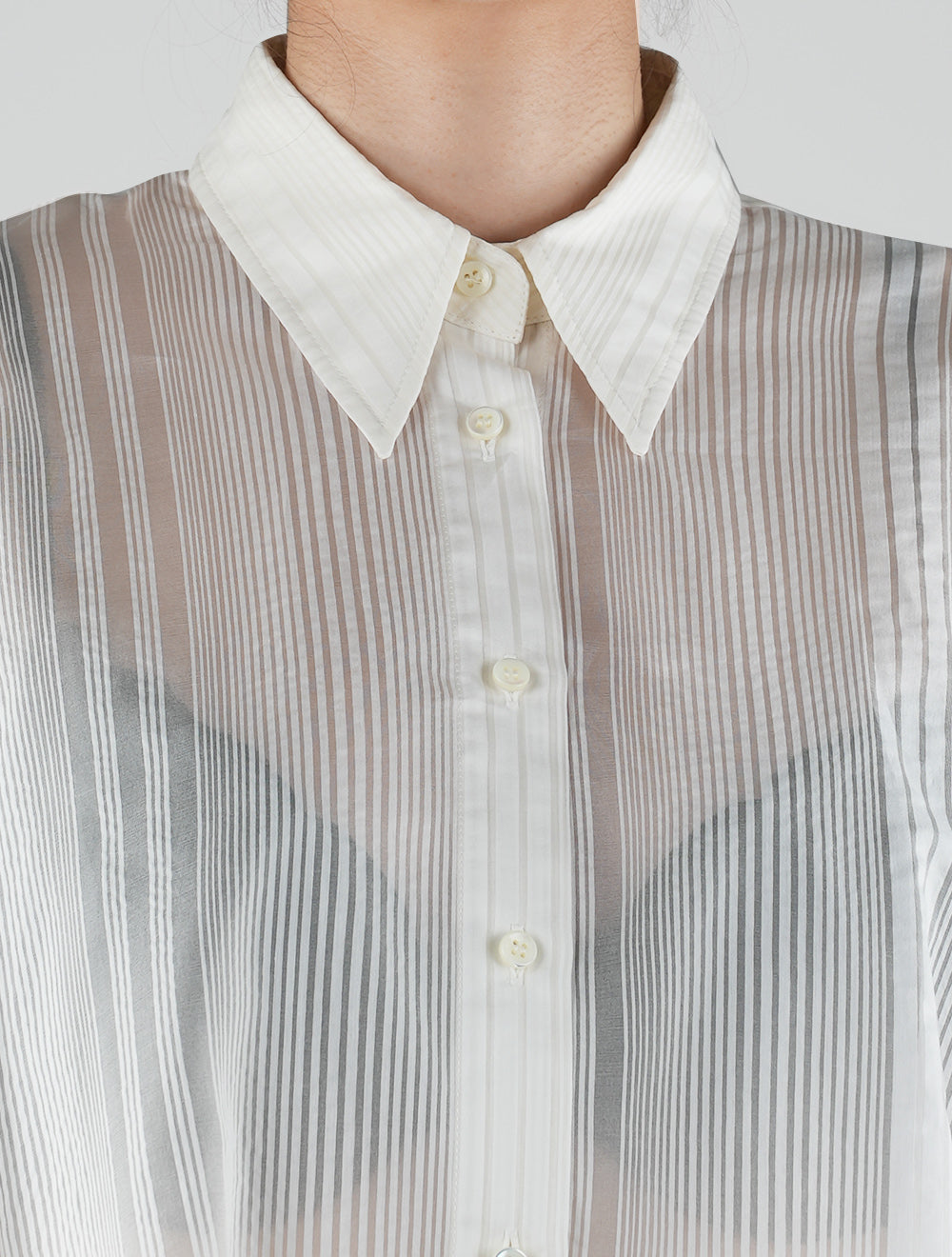 Brunello Cucinelli White Cotton Silk Blusa Shirt Woman