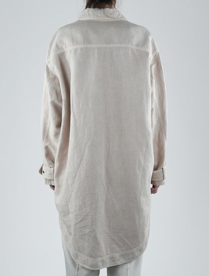 Brunello Cucinelli Beige bomuld Silk skjorte Kvinde