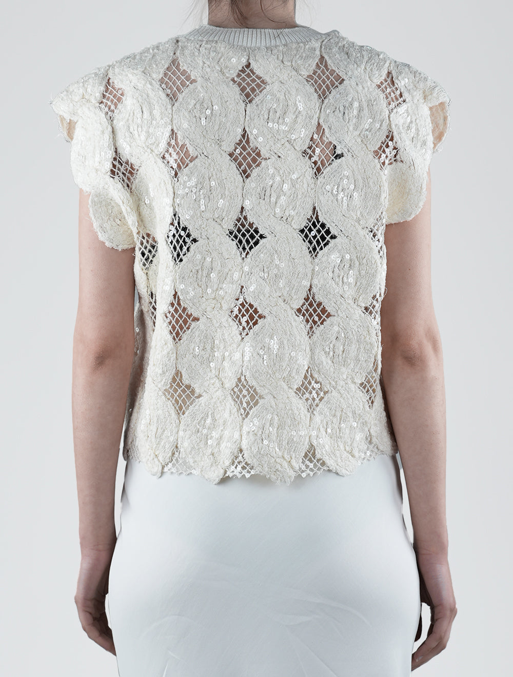 Brunello Cucinelli Белый льняной шелковый свитер Pa с V-образным вырезом для женщин