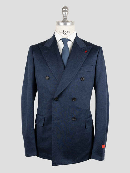 Isaia Blue Cotton Suit