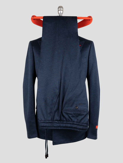 Isaia Blue Cotton Suit