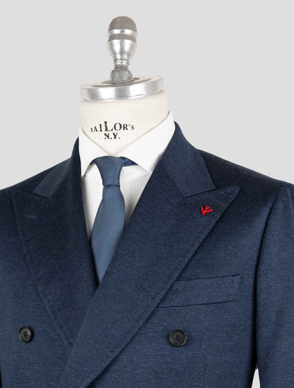 Isaia Blue Cotton Suit