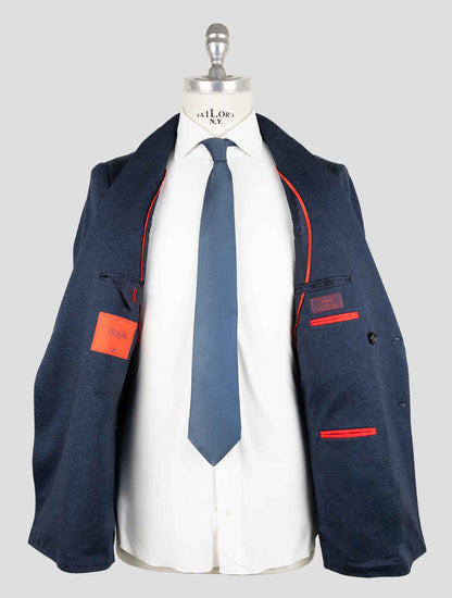 Isaia Blue Cotton Suit