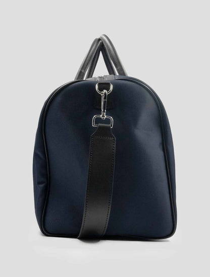 Kiton Blue Pa Pc Leather Travel Bag