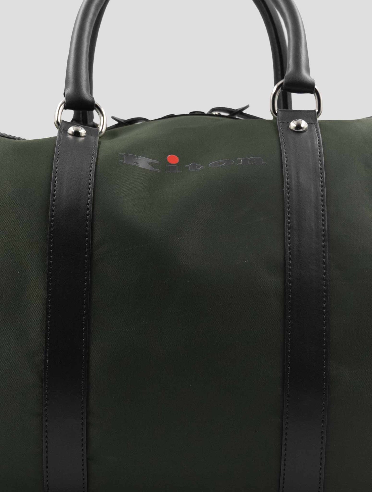 Kiton Green Pa Pc Leather Travel Bag