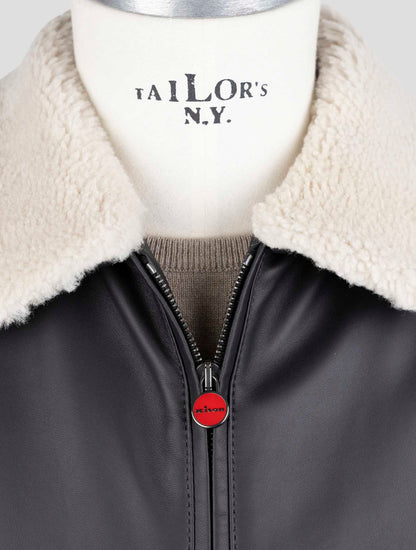 מעיל טלה מעור שחור של קיטון