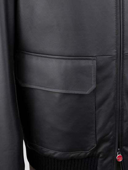 מעיל טלה מעור שחור של קיטון