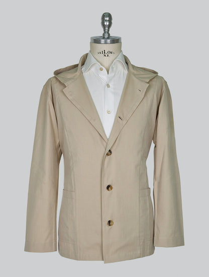 Kiton Beige Cotton Overshirt Luca