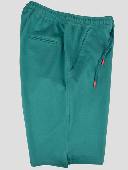 Kiton Matching Outfit - Blue Mariano and Green Short Pants Tracksuit