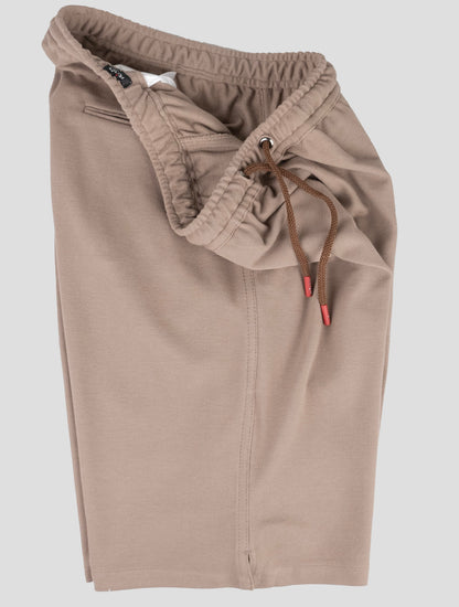 Kiton Matching Outfit-Survêtement Pantalon Court Vert et Beige