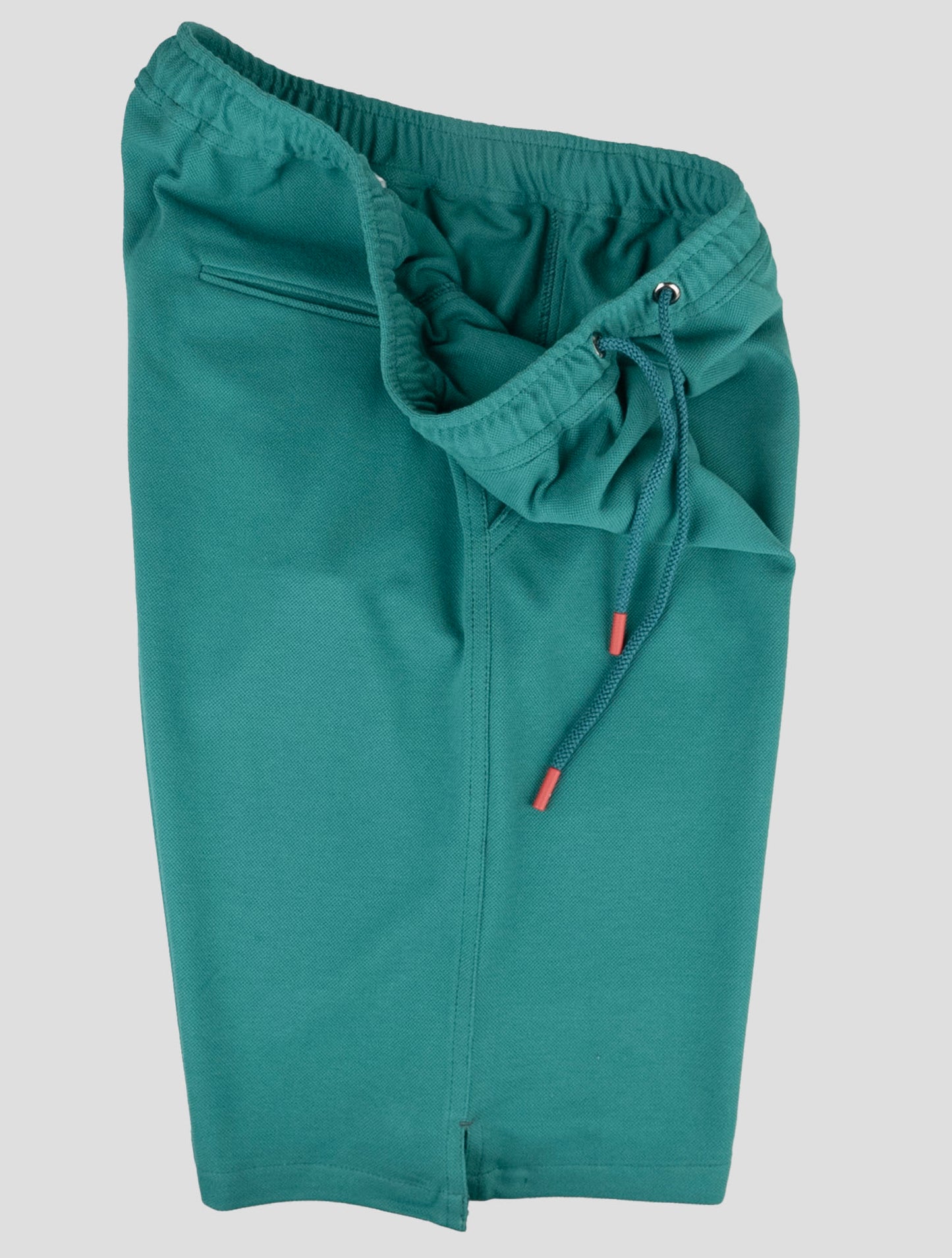 Kiton matching outfit-gray mariano and green short pants tracksuit