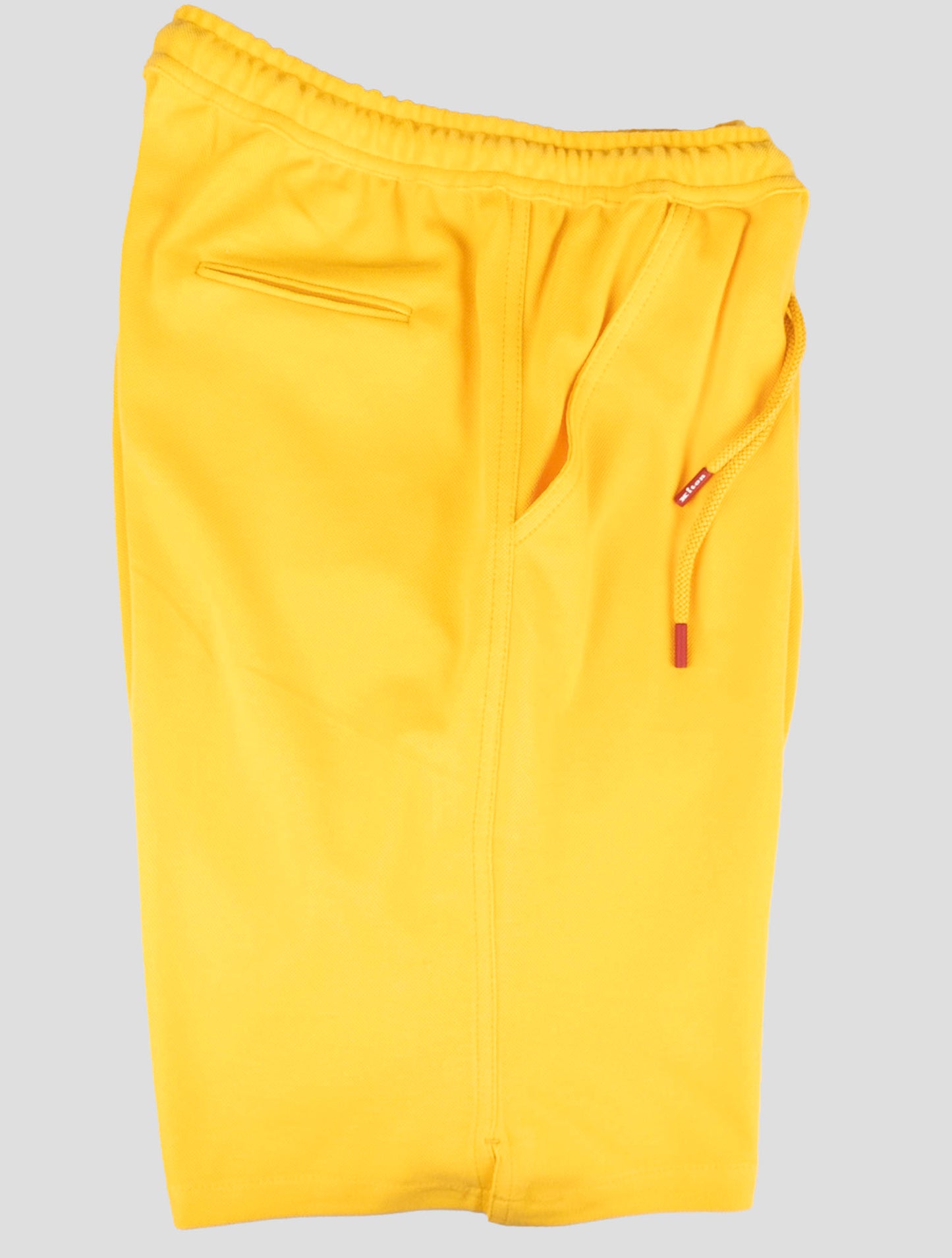Kiton Matching Outfit - Blue and White Mariano and Yellow Short Pants Tracksuit