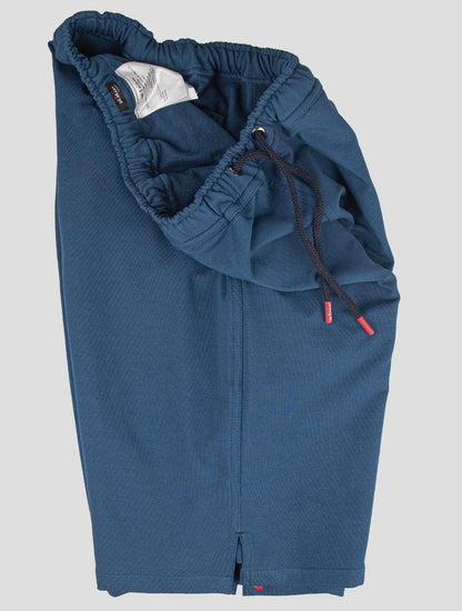Kiton Matching Outfit - Multicolor Mariano and Blue Short Pants Tracksuit