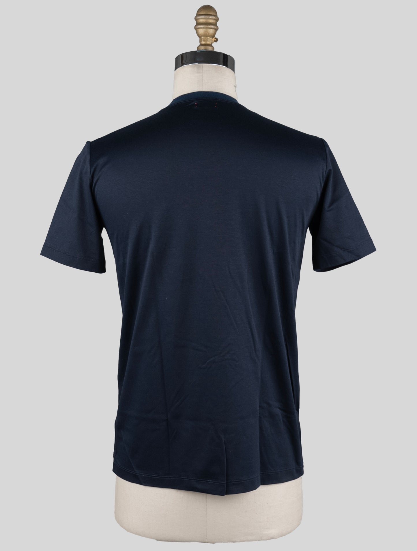 Kiton Blue Cotton T-shirt