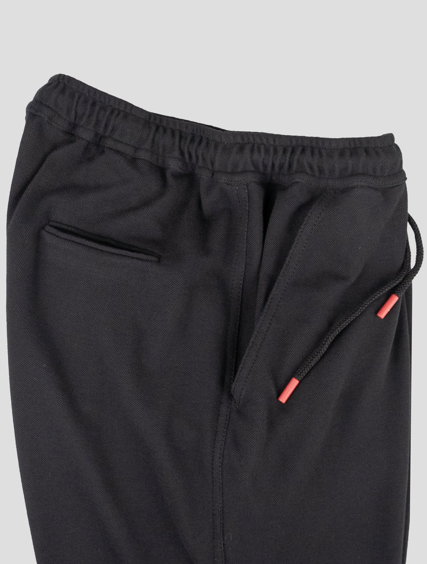 Kiton Matching Outfit - Gray Umbi and Black Short Pants Tracksuit