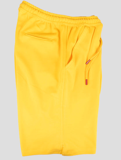 Kiton Matching Outfit - Blue Mariano and Yellow Short Pants Tracksuit