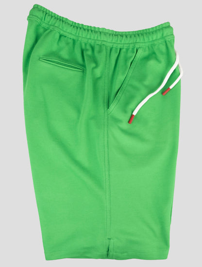 Kiton Matching Outfit - Blue Mariano and Green Short Pants Tracksuit