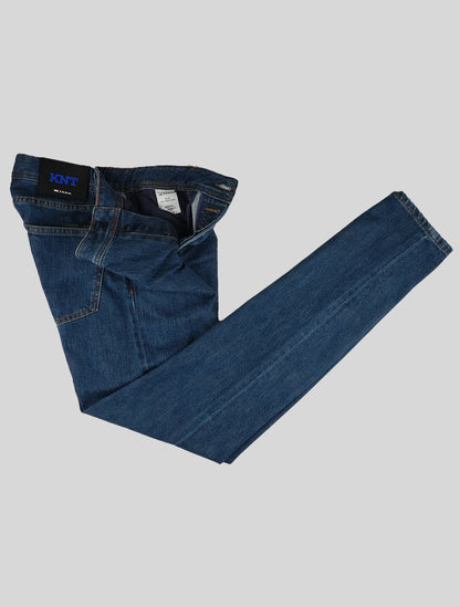 KNT Kiton Algodão Azul Pe Jeans