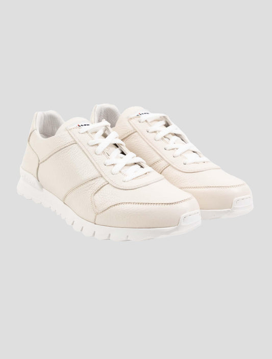 Kiton White Leather Sneakers