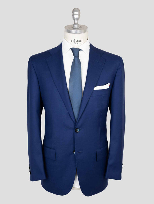 Kiton Blue Virgin Wool Ea  Suit