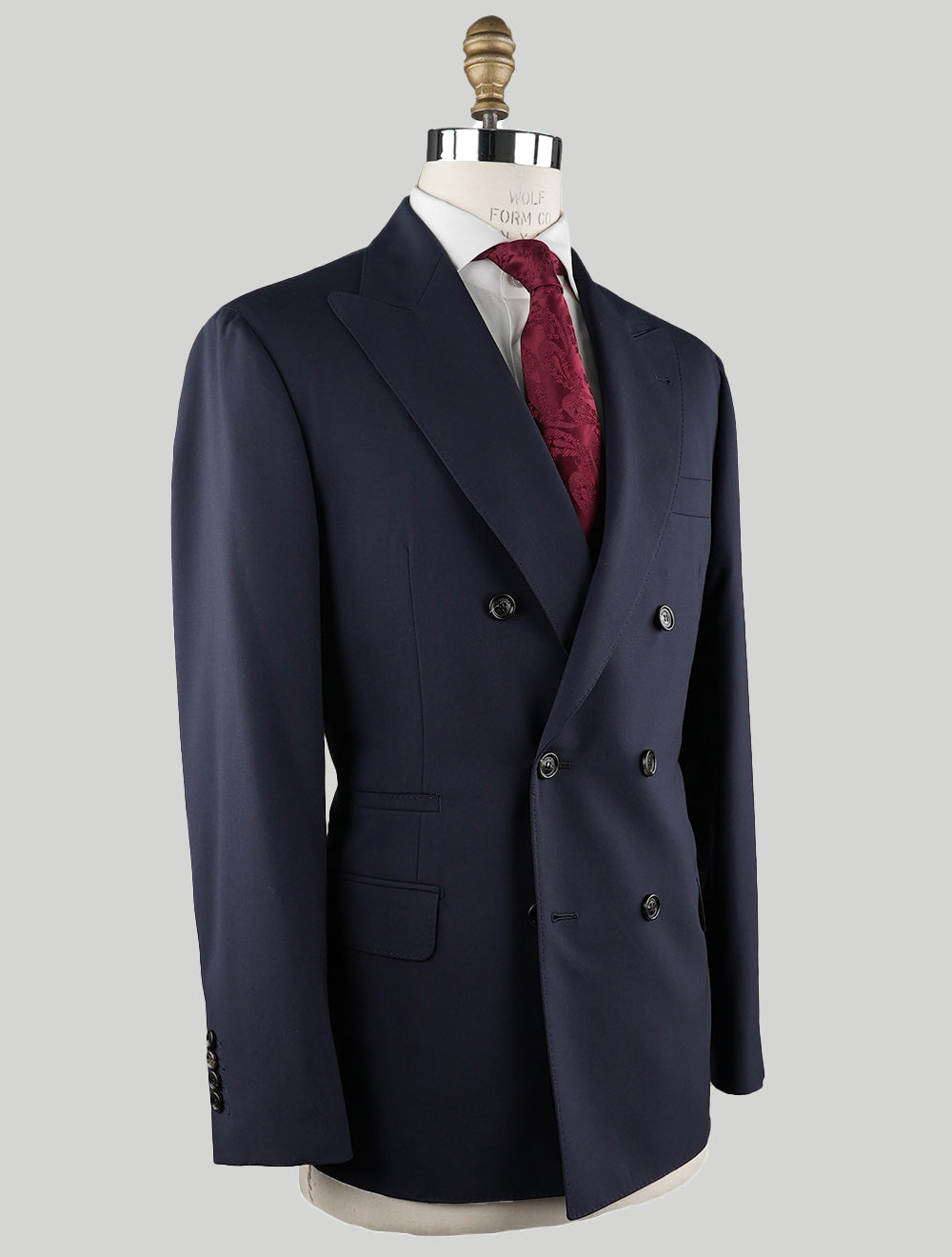Brunello Cucinelli donkerblauw scheerwollen pak