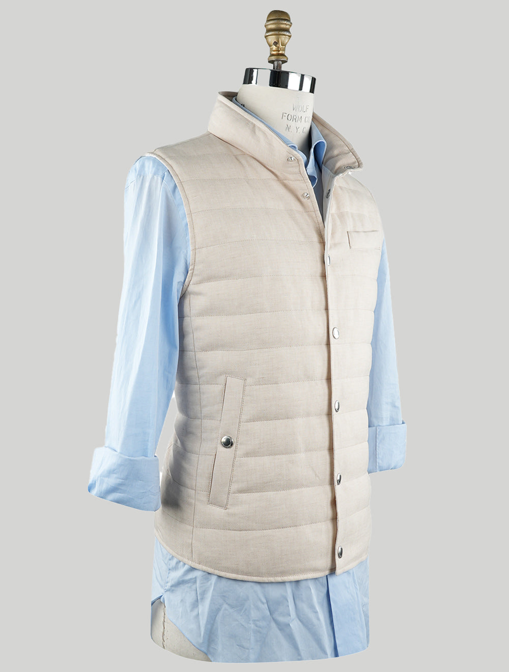 Brunello Cucinelli Beige Linen Wool Vest – 2Men